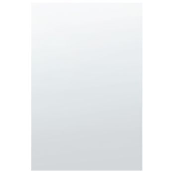 Espejo De Pared De Vidrio Plateado 40 X 60 Cm Sin Marco Accesorio Angers