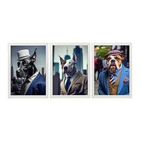 fun realistic illustrations of animals in human clothing interior design and decoration set collection 14 nacnic