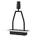 base para sobremesa trofa 1xe271x6w led 4000k l22xan10xal35cm negro