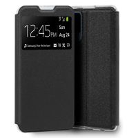 cool funda flip cover lisa negra para vivo v21 5g