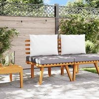 silla de jardin  silla de exterior  sillon con cojines madera maciza de acacia