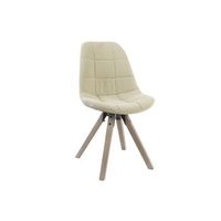 silla poliester algodon 47x55x85 natural beige