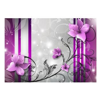 Papel Pintado 3d - Brotes Violetas (200x140 Cm)