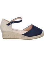 sandalias de cuna para mujer amarpies acx26481 azul marino 37
