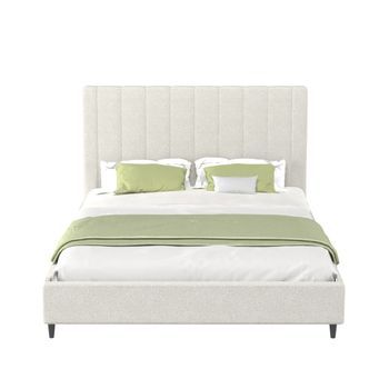 Cama En Tejido Rizo Beige 140x190 Cambridge