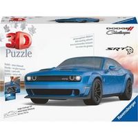 dodge challenger hellcat blu 3d puzzle