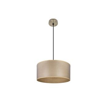 Colgante Tania 1xe27 Cuero/madera Clara Regx40x40 Cm
