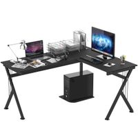 homcom mesa de ordenador pc de tabla de madera mesa esquinera de angulo para oficina dormitorio hogar escuela   aosom espana