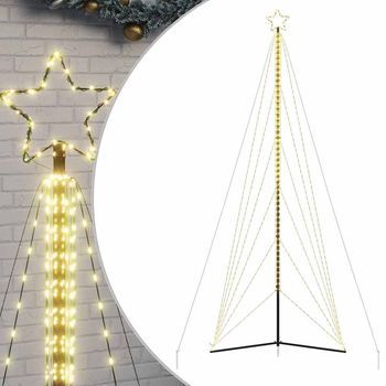 Árbol De Navidad | Decoraciones De Navidad Led 861 Leds Blanco Cálido 478 Cm