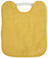 saro babero de rizo plastificado mostaza