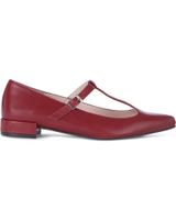de menina step womens pointed toe strappy sandals burgundy