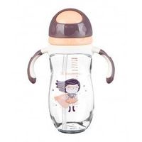 vasito tritan con pajita 300ml supergirl