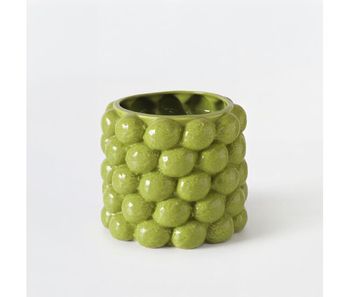 Macetero floral lime 14cm porcelana marca boltze