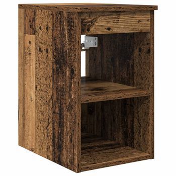 Gabinete De Baño Intermedio Madera Envejecida 30 X 44,5 X 50 Cm Vidaxl