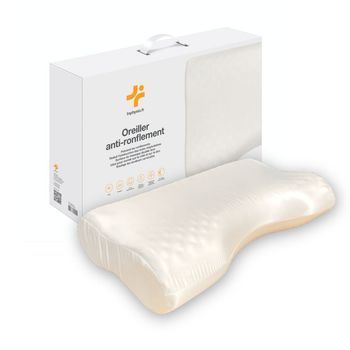 Almohada Antirronquidos Con Funda De Satén 57x36x11 Cm Inphysio