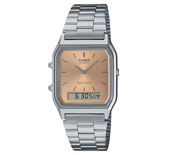 Reloj Casio VINTAGE EDGY AQ-230A-4A unisex dial analógico y digital
