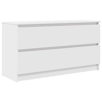 Mueble Para Tv | Mueble De Salón | Mesa De Tv Madera Contrachapada Blanco 100x35x54 Cm Cfw8211731
