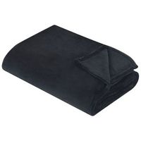 manta negra 150 x 200 cm poliester colcha cubrecama suave moderno bayburt