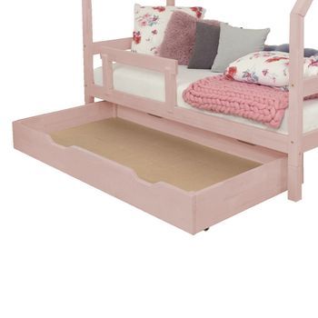 Cajón De Cama Buddy 120 X 160 - Rosa Pastel