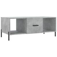 mesa de cafe - mesa de centro madera contrachapada gris hormigon 102x50x40 cm
