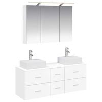 juego de muebles de bano 4 uds blanco vidaxl