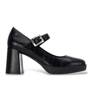 Carmela para mujer. 16430401-NEGRO Zapatos 164304 negro (38), 5 a 8cm, Hebilla, Casual, Clásico