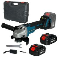 amoladora angular a bateria linea hd  2 baterias de 21v 125mm motor sin escobillas 4 velocidades regulables radial
