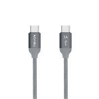 cable usb c a usb c nevox 1653 1 m usb 20 gris plata