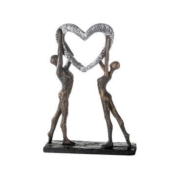 Casablanca By Gilde Escultura Figura Decorativa Victoria Bronzefinish H. 37 Cm