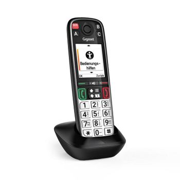Teléfono Gigaset EASY 500HX DECT/Analógico Inalámbrico Negro/Plata