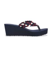 tommy hilfiger para mujer fw0fw09198 chanclas dalya marino 40 3 a 5cm ninguno casual beachwear