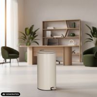 cubo de basura de  de 30 litros beige
