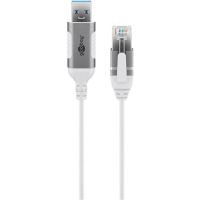 cable adaptador ethernet usb 30 a rj45 goobay 74377 1 m blanco