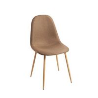 pack 4 sillas teok tela de tela 843942 cm - marron arena