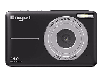 Cámara - Engel EC 2400 B, 8 MP (hasta 44MP interpolados), FHD, Digital, Compacta, Apertura de F/2.2, 16x Zoom, Pantalla 2.4
