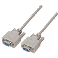 aisens cable serie null modem db9 hembrahembra 18m beige
