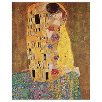 legendarte - cuadro lienzo impresion digital - el beso - gustav klimt - decoracion pared cm 80x100