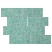 azulejo de metro 50 uds verde grisaceo 29 x 21 cm vidaxl