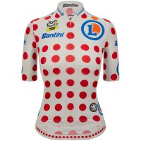 santini tour de france femme avec zwift kom jersey - s