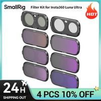kit de filtros smallrig para insta360 luna ultra con nd8 nd16 nd32 nd64 nd128 nd256 cpl 14 filtro de difusion negro 6687