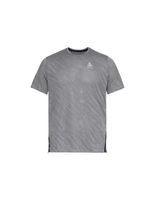 camiseta de trail odlo crew neck ss zeroweight engineered chill-tec hombre gris