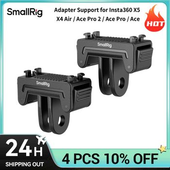 Adaptador de Montaje de Liberación Rápida SmallRig para Insta360 X5 / X4 Air / Ace Pro 2 / Ace Pro / Ace con Soporte de 2 Puntas para Trípodes