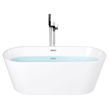 Bañera De Acrílico Blanco Plateado 170 Cm Sanitario Independiente Moderno Havana