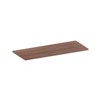 kimex tablero para escritorio con bordes redondeados 180 x 75 cm nogal