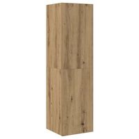 mueble de tv madera de ingenieria roble artisan 305x30x110 cm vidaxl