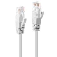 lindy 1m cat6 uutp cable white 48092