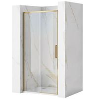 puerta de ducha rea rapid slide brush gold 100