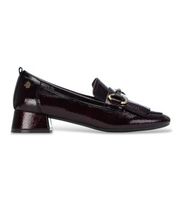 carmela para mujer 16436203-burdeos mocasines de piel 164362 granate 36 3 a 5cm ninguno casual clasico charol