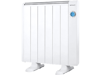 Emisor térmico - Orbegozo RRE 1010, 1000W, 6 elementos, Pies de apoyo, Mando a distancia, Blanco