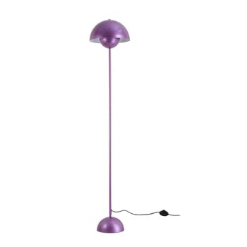 Lámpara de pie con forma de seta de metal violeta alt. 160cm